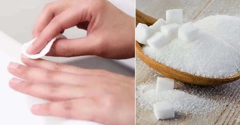 how to remove gel nail polish with sugar